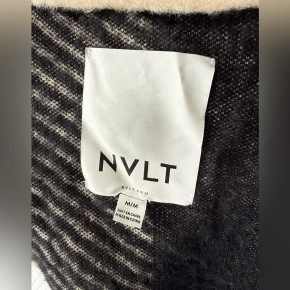 NVLT Eyelash Knit Bomber Coatigan - Picture 8 of 10